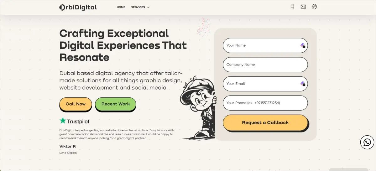 Willem Prinsloo Web Developer Agency Website Design