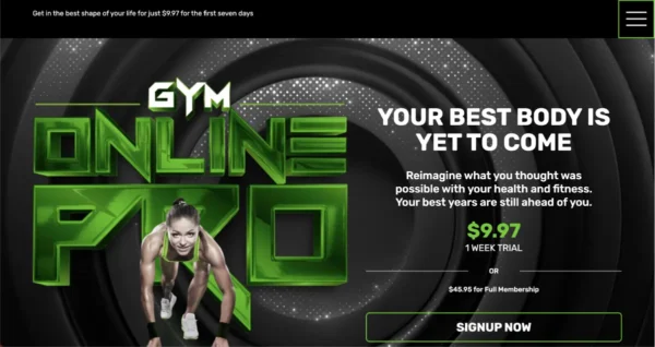 Ultimate Workout Landing Page Template image