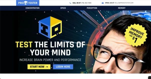 Mind Power Landing Page Template image