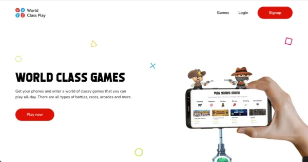 World Class Gaming Landing Page Template image